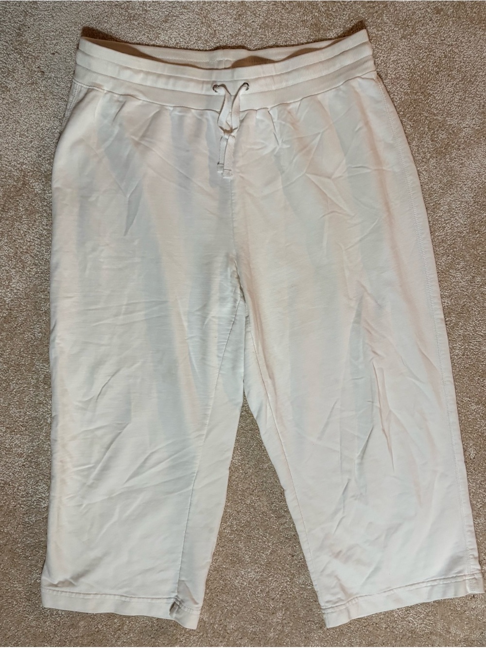 SB Active Casual Drawstring Sweatpants - White Size Large